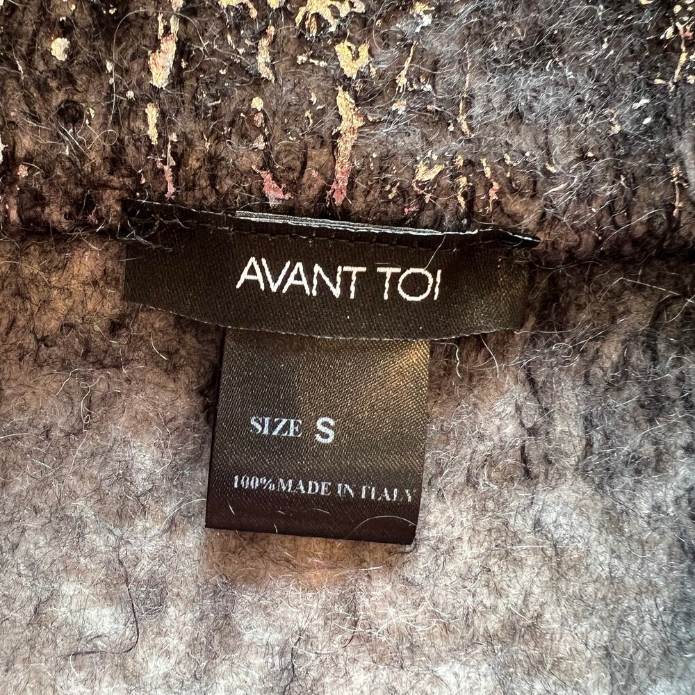 AVANT TOI Women's Alpaca Tweed Pattern Faux Fur Jacket Size S - Picture 6 of 6